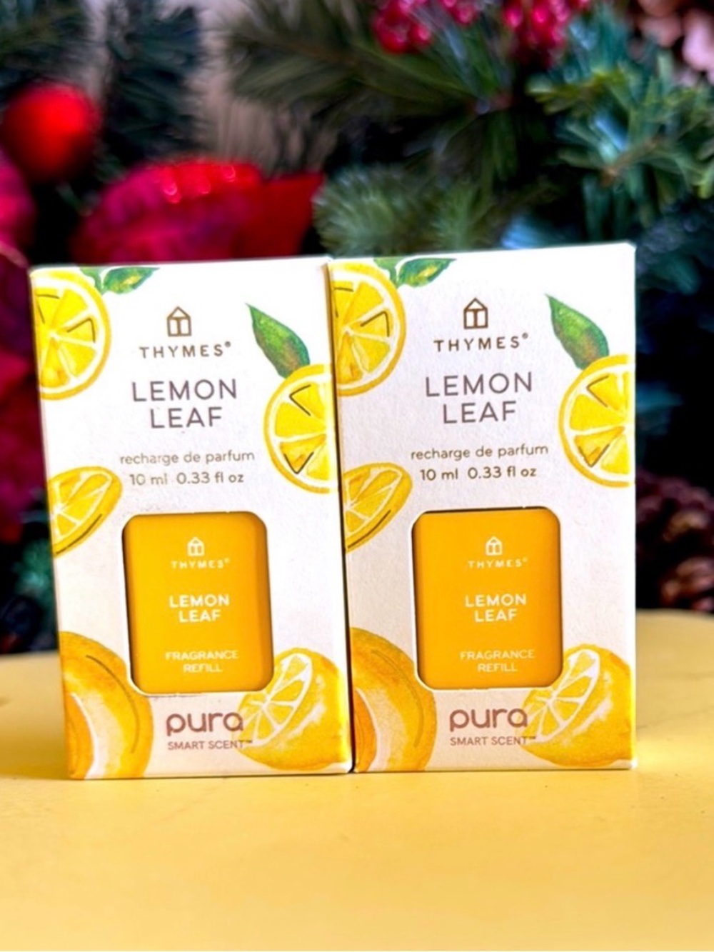 Thymes Lemon Leaf Pura Smart Home Plug-in Diffuser Refills - Pack of 2
